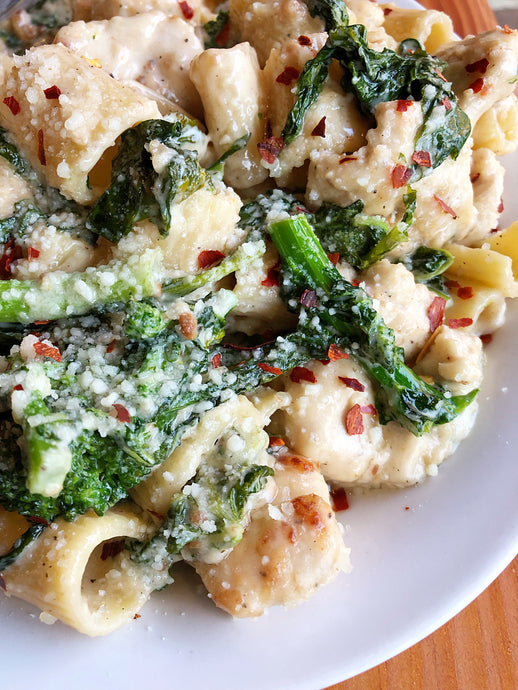 Chicken, Rigatoni, and Broccoli Rabe Pasta